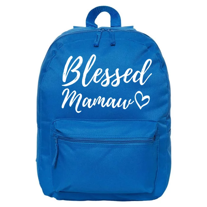 Blessed Mamaw Gift Christmas Family Matching Thanksgiving Gift 16 in Basic Backpack