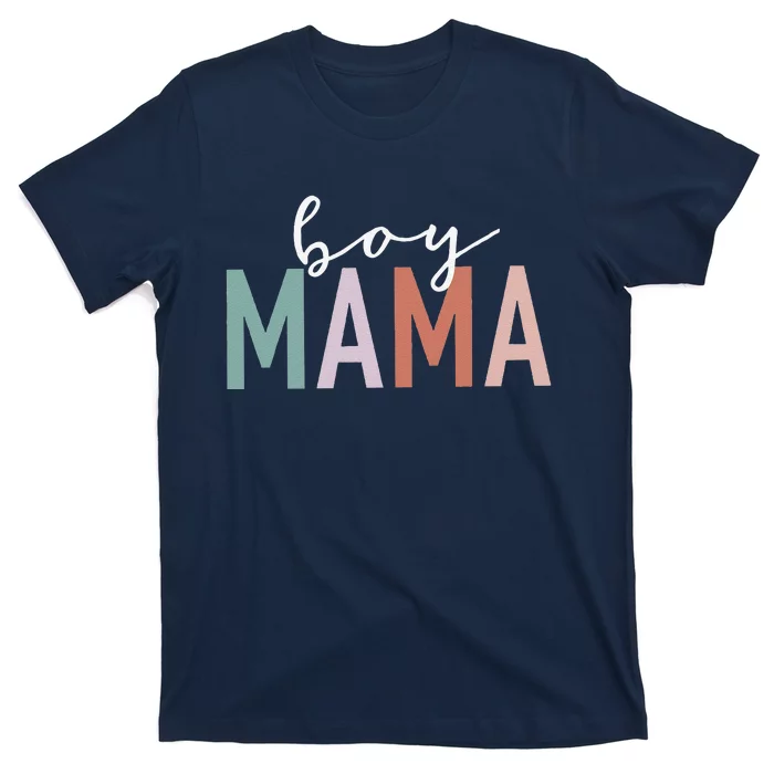 Boy Mama Gifts For Mother Mom Of Boy Leopard Print T-Shirt