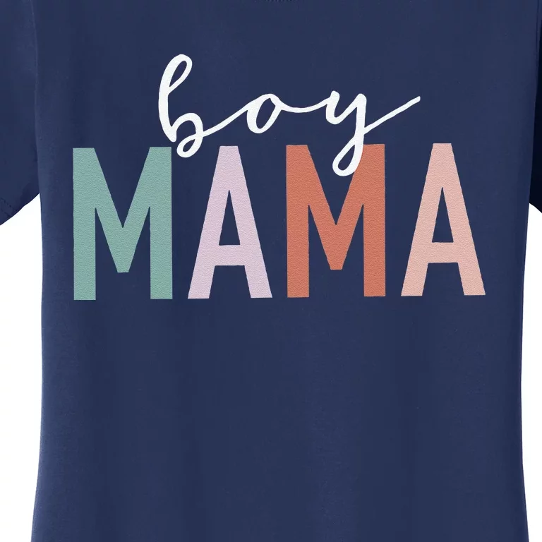 Boy Mama Gifts For Mother Mom Of Boy Leopard Print Women's T-Shirt