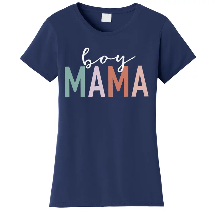 Boy Mama Gifts For Mother Mom Of Boy Leopard Print Women's T-Shirt