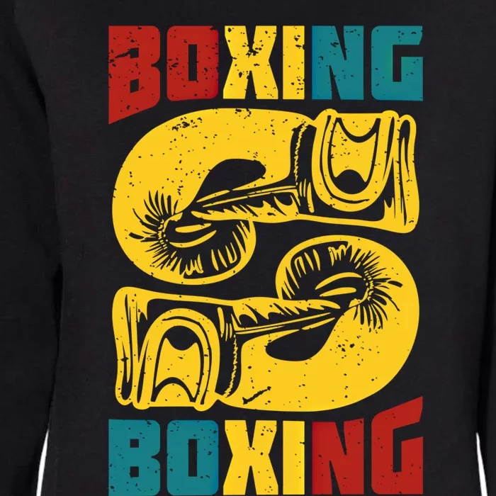 Boxing Meaningful Gift Womens California Wash Sweatshirt