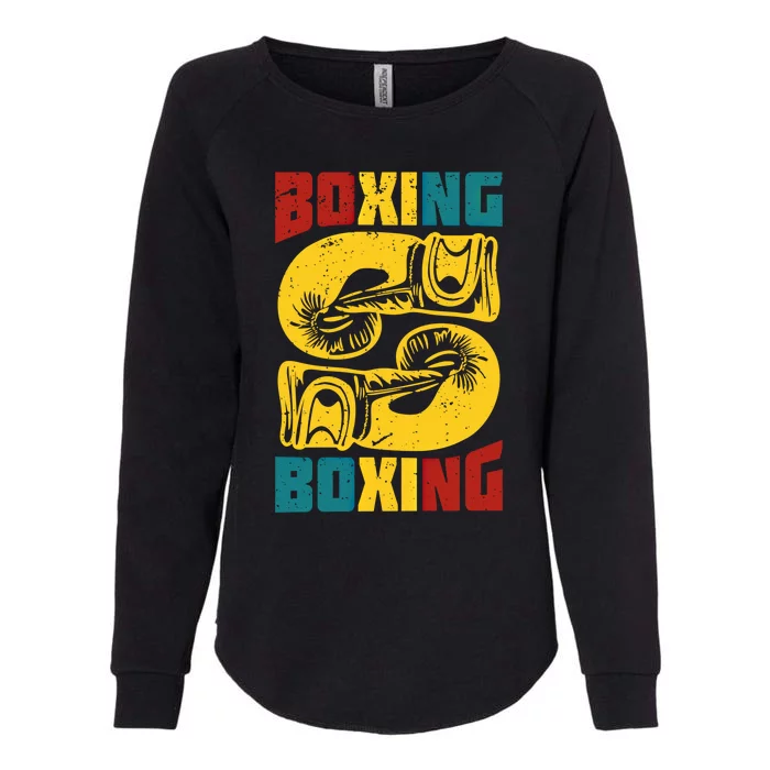 Boxing Meaningful Gift Womens California Wash Sweatshirt