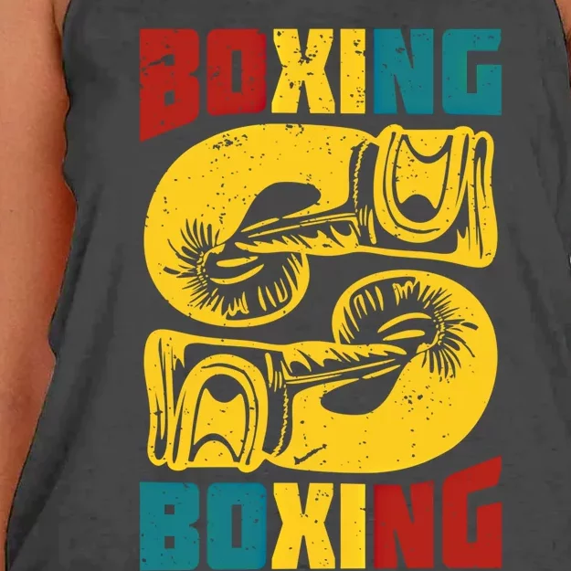 Boxing Meaningful Gift Women's Knotted Racerback Tank