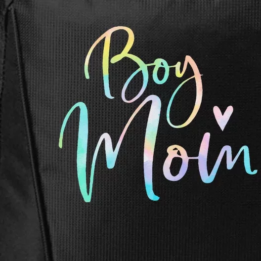 Boy Mom Gifts For Mother Mama Of Boy Tie Dye City Backpack