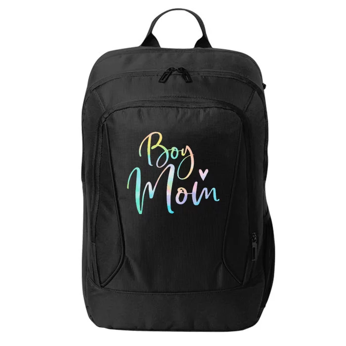 Boy Mom Gifts For Mother Mama Of Boy Tie Dye City Backpack