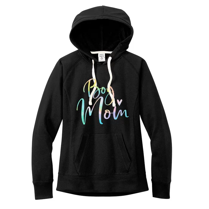 Boy Mom Gifts For Mother Mama Of Boy Tie Dye Women's Fleece Hoodie