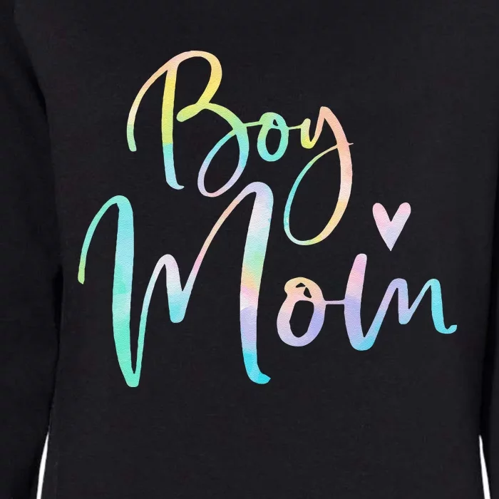 Boy Mom Gifts For Mother Mama Of Boy Tie Dye Womens California Wash Sweatshirt