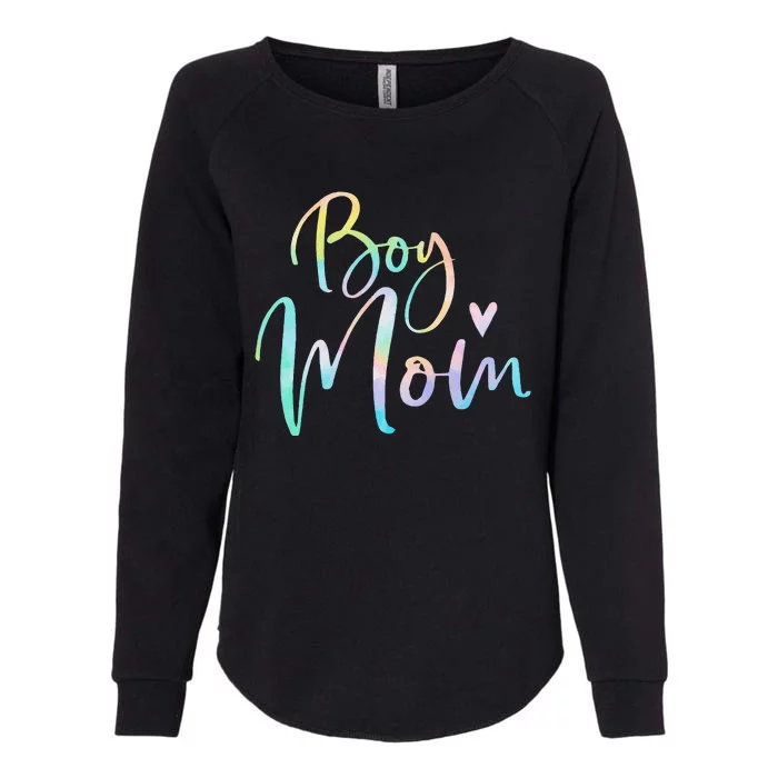 Boy Mom Gifts For Mother Mama Of Boy Tie Dye Womens California Wash Sweatshirt