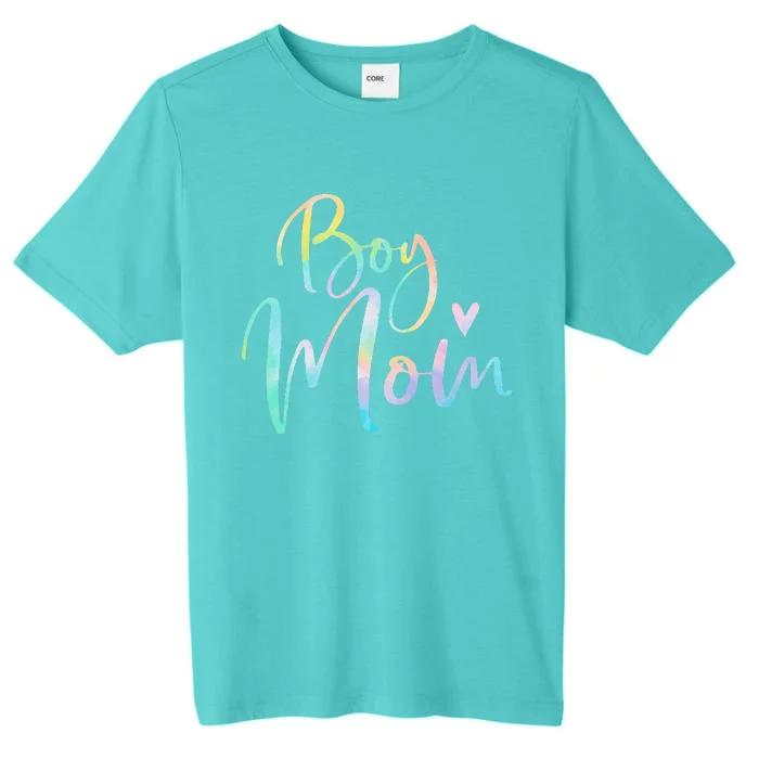 Boy Mom Gifts For Mother Mama Of Boy Tie Dye ChromaSoft Performance T-Shirt