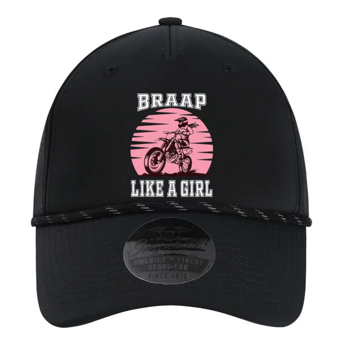 Braap Motorcycle Girl Motocross Dirt Bike Performance The Dyno Cap