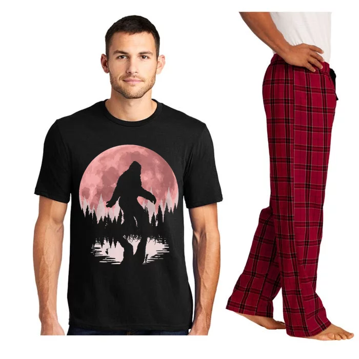 Bigfoot Moon Graphic Night Forest! Cool Sasquatch Pajama Set