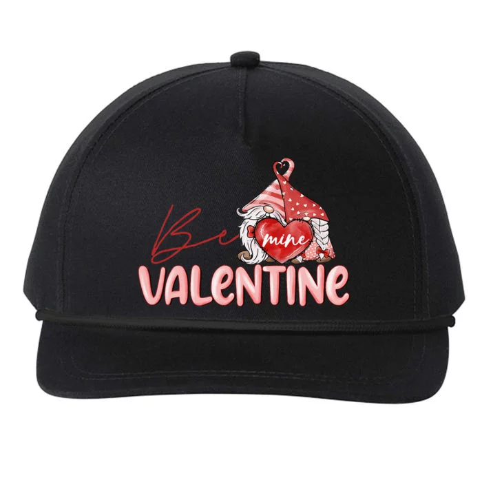 Be Mine Gnomes Happy Valentines Day Gnomes Couple Matching Snapback Five-Panel Rope Hat