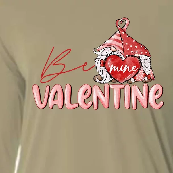 Be Mine Gnomes Happy Valentines Day Gnomes Couple Matching Cooling Performance Long Sleeve Crew