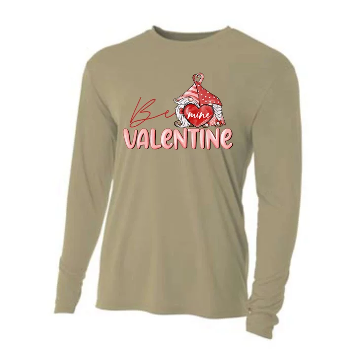 Be Mine Gnomes Happy Valentines Day Gnomes Couple Matching Cooling Performance Long Sleeve Crew