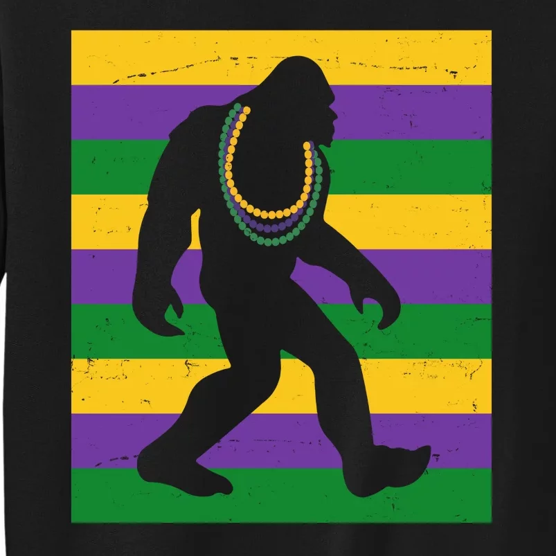 Bigfoot Mardi Gras Festive Sweatshirt