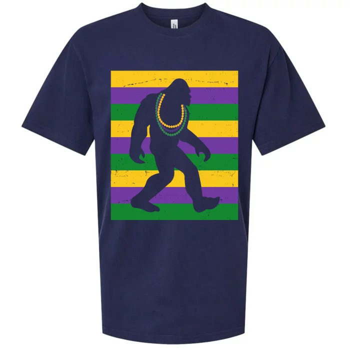 Bigfoot Mardi Gras Festive Sueded Cloud Jersey T-Shirt