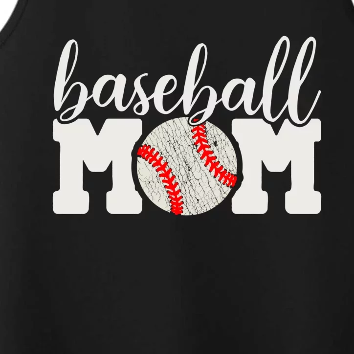 Baseball Mom Gift Cheering Mother Of Outfit Cool Gift Performance Tank