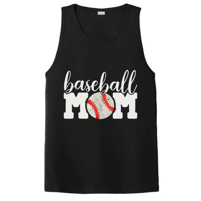 Baseball Mom Gift Cheering Mother Of Outfit Cool Gift Performance Tank