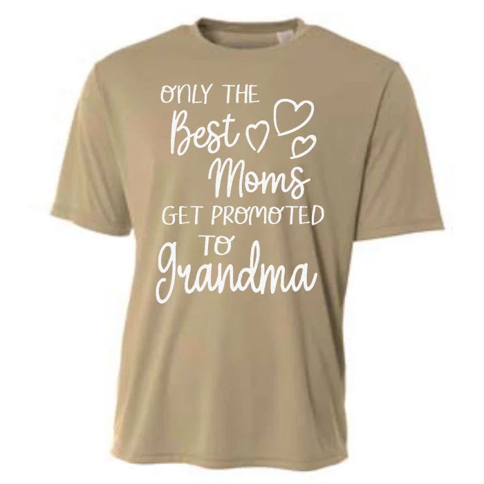 Best Moms Get Promoted To Grandma For Special Grandmother Cooling Performance Crew T-Shirt