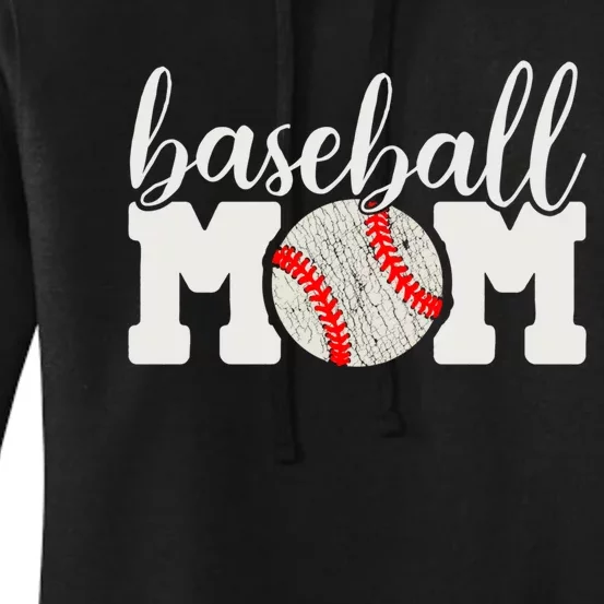 Baseball Mom Gift - Cheering Mother of Boy Outfit Women's Pullover Hoodie