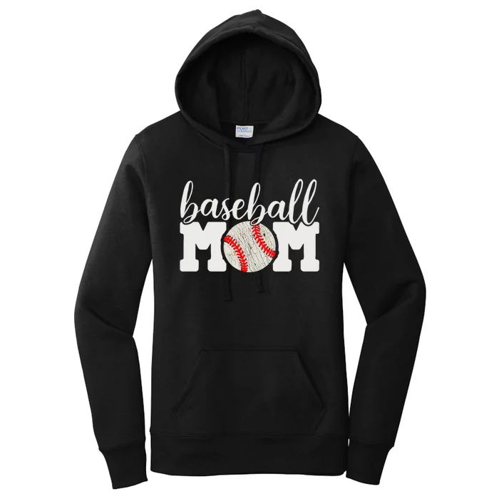 Baseball Mom Gift - Cheering Mother of Boy Outfit Women's Pullover Hoodie