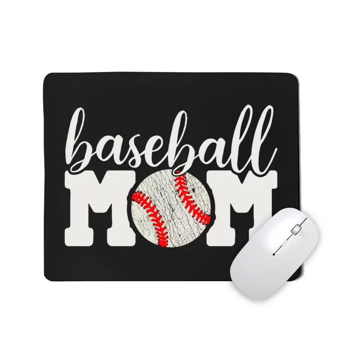 Baseball Mom Gift - Cheering Mother of Boy Outfit Mousepad