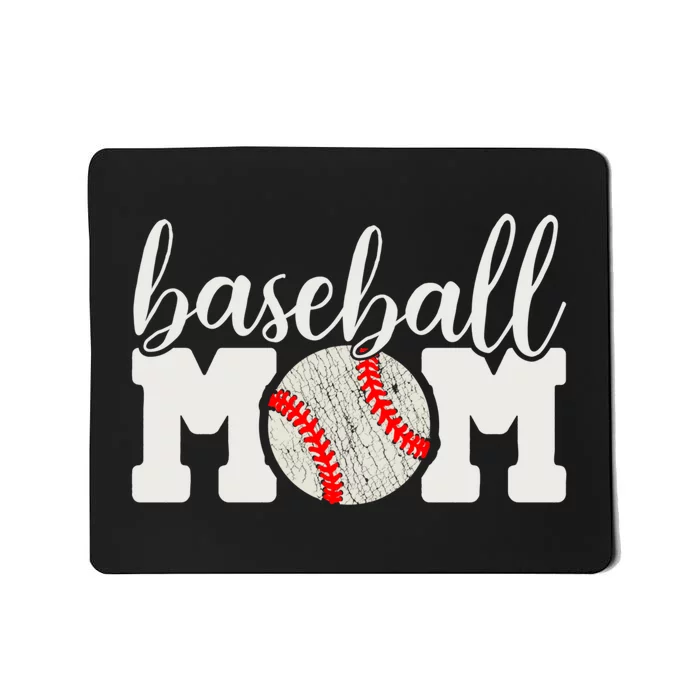 Baseball Mom Gift - Cheering Mother of Boy Outfit Mousepad