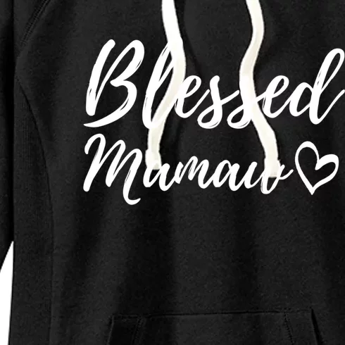 Blessed Mamaw Great Gift Christmas Family Matching Thanksgiving Gift Women's Fleece Hoodie