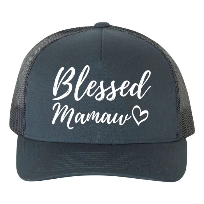 Blessed Mamaw Great Gift Christmas Family Matching Thanksgiving Gift Yupoong Adult 5-Panel Trucker Hat