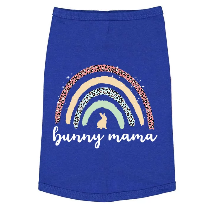 Bunny Mama Graphic Leopard Rainbow Mom Easter Gift Doggie Tank