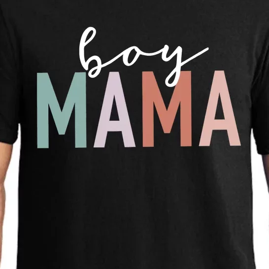 Boy Mama Gifts For Mother Mom Of Leopard Print Pajama Set