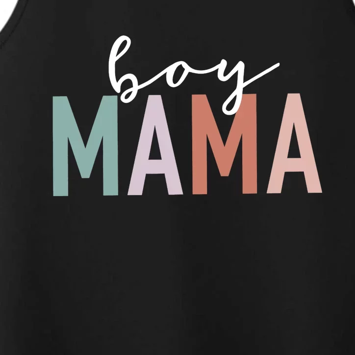 Boy Mama Gifts For Mother Mom Of Leopard Print Performance Tank