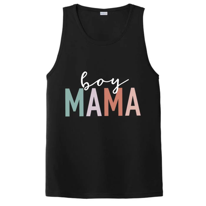 Boy Mama Gifts For Mother Mom Of Leopard Print Performance Tank