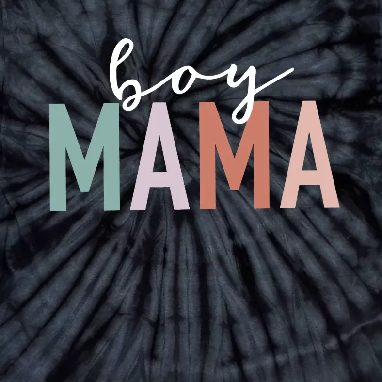 Boy Mama Gifts For Mother Mom Of Leopard Print Tie-Dye T-Shirt