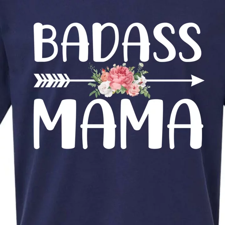 Badass Mama Great Gift For Mom Mother's Day Gift Sueded Cloud Jersey T-Shirt