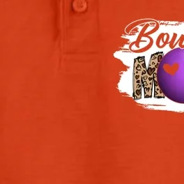 Bowling Mom Game Day Outfit Funny Mother's Day For Mom Gift Dry Zone Grid Performance Polo