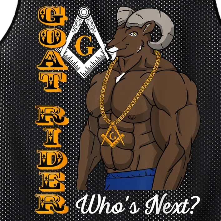 Brothers Masons Goat Rider Whos Next Masonic Funny Gift Mesh Reversible Basketball Jersey Tank