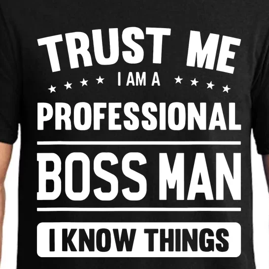 Boss Man Gift Idea Professional Boss Man Pajama Set