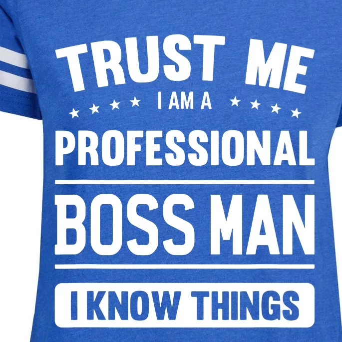 Boss Man Gift Idea Professional Boss Man Enza Ladies Jersey Football T-Shirt