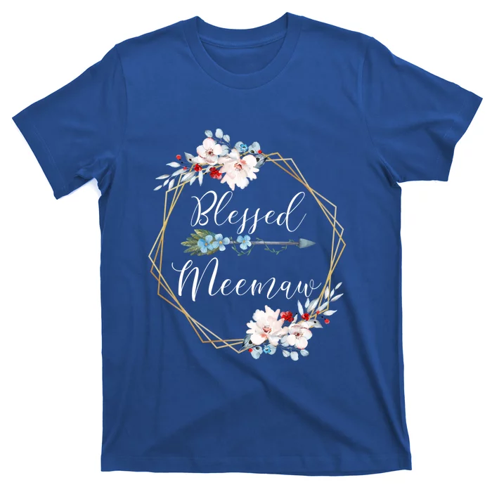 Blessed Meemaw Grandma Gift T-Shirt