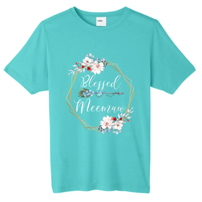 Blessed Meemaw Grandma Gift ChromaSoft Performance T-Shirt