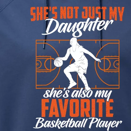 Basketball Mom Girl Basketball Player Basketball Fan Performance Fleece Hoodie