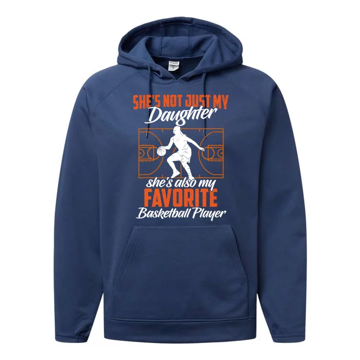 Basketball Mom Girl Basketball Player Basketball Fan Performance Fleece Hoodie