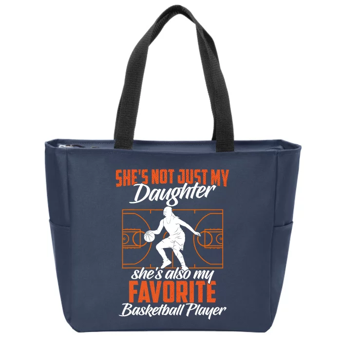 Basketball Mom Girl Basketball Player Basketball Fan Zip Tote Bag