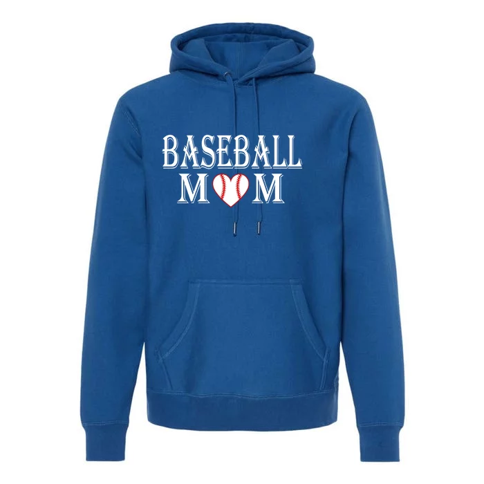 Baseball Mom Graphic Funny Gift Funny Gift For Sport Moms Premium Hoodie