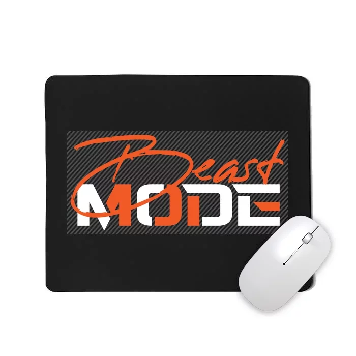 Beast Mode Gym Motivation Graphic Mousepad