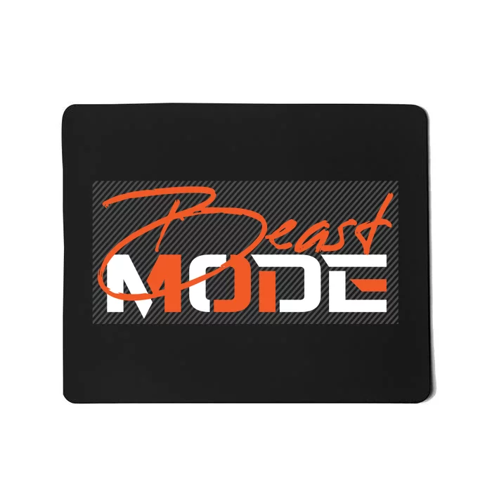 Beast Mode Gym Motivation Graphic Mousepad