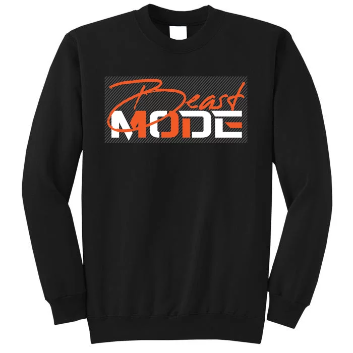 Beast Mode Gym Motivation Graphic Tall Sweatshirt