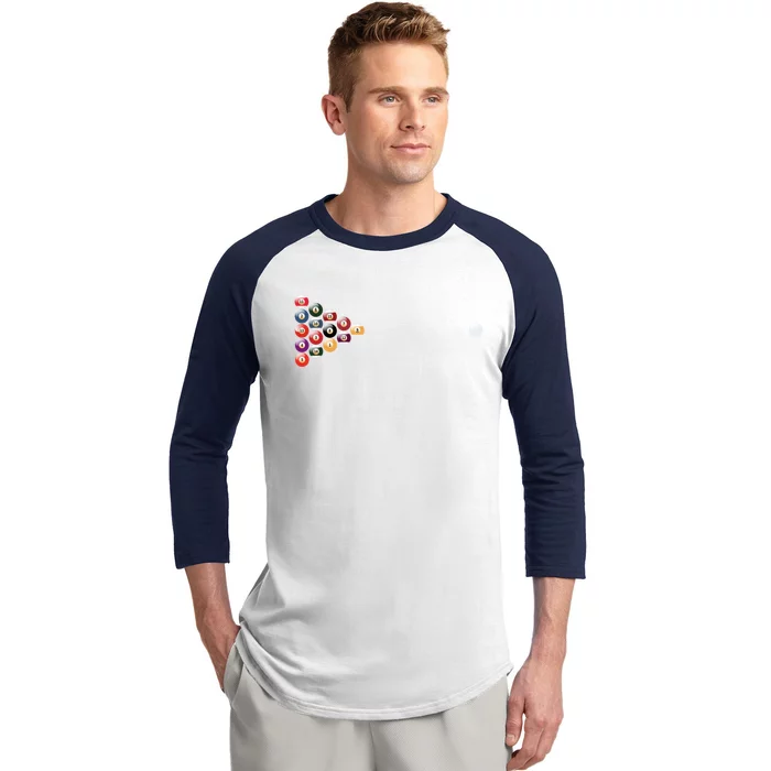 Billiards Meaningful Gift Baseball Sleeve Shirt