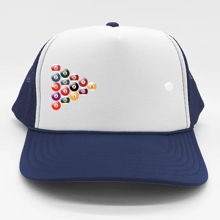 Billiards Meaningful Gift Trucker Hat